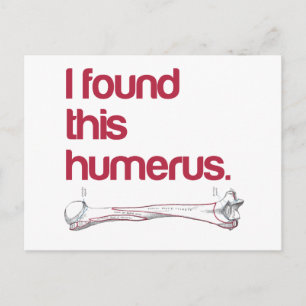 Jag hittade humerus vykort