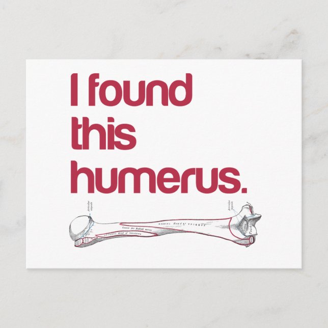 Jag hittade humerus vykort (Framsida)