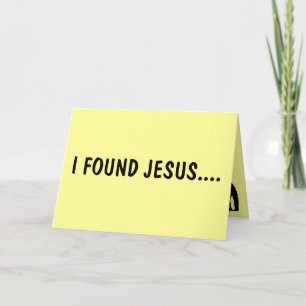 Jag hittade Jesus Kort