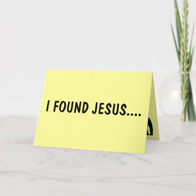 Jag hittade Jesus Kort (Framsida)