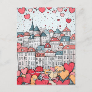 Jag hittade Kärlek i Strasbourg Alla hjärtans dag Vykort