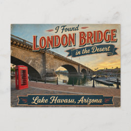 Jag hittade London Bridge i ökensjön Havasu Vykort
