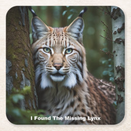 Jag hittade Lynx-Underläggen som saknades Underlägg Papper Kvadrat