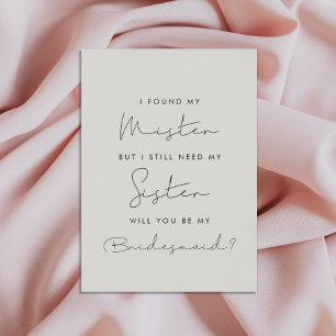 Jag hittade min mister, men jag behöver fortfarand inbjudningar