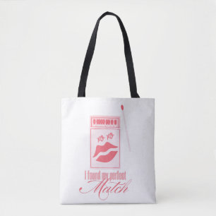 Jag hittade min perfekta matchdesign Rosa flicka Tygkasse