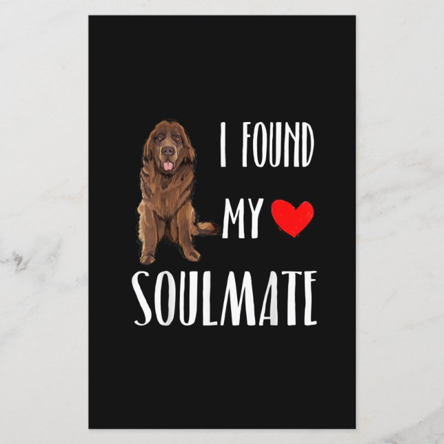 Jag hittade min Soulmate Newfoundland Hund älskare (Framsida)