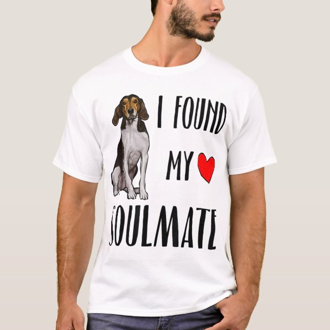 Jag hittade min soulmate Treeing Walker Coonhound  T Shirt (Framsida)