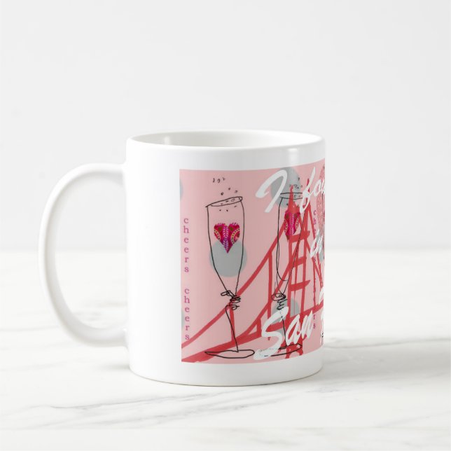 Jag hittade mitt hjärta i San Francisco Kaffemugg (Vänster)