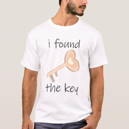 Jag hittade nyckel t shirt