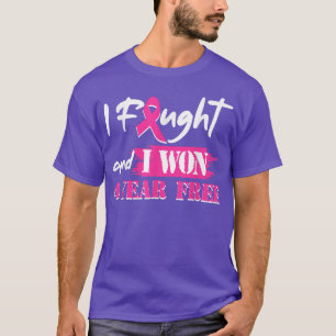 Jag hittade och jag hade 4 års fri bröstcancer Med T Shirt