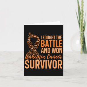 Jag hittade slaget och vann leukemi Cancer Surviv Kort
