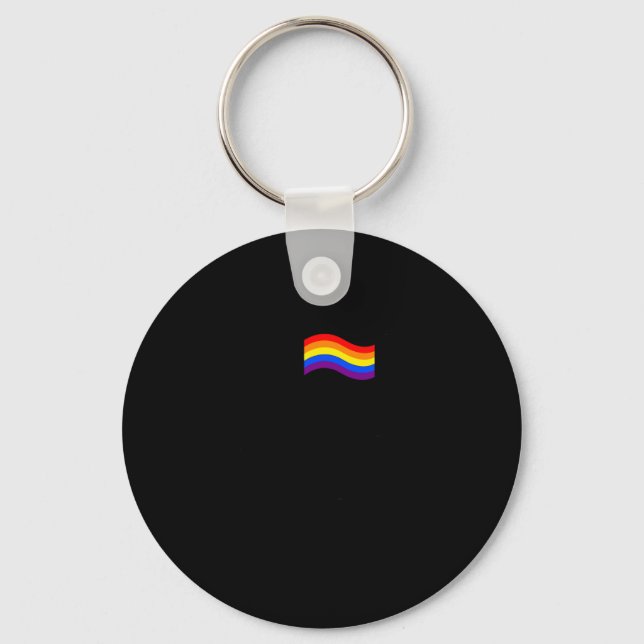 Jag hittade Uranus Rainbow Spaceman Astronaut Nyckelring (Framsida)