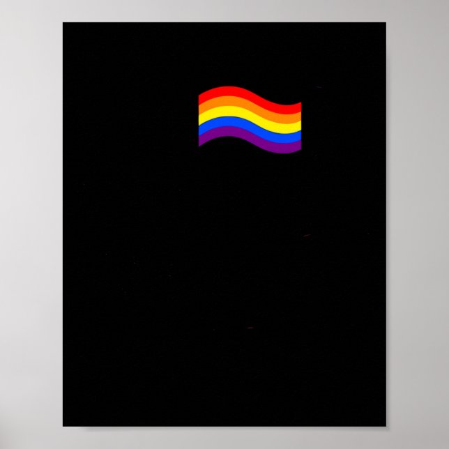 Jag hittade Uranus Rainbow Spaceman Astronaut Poster (Framsidan)