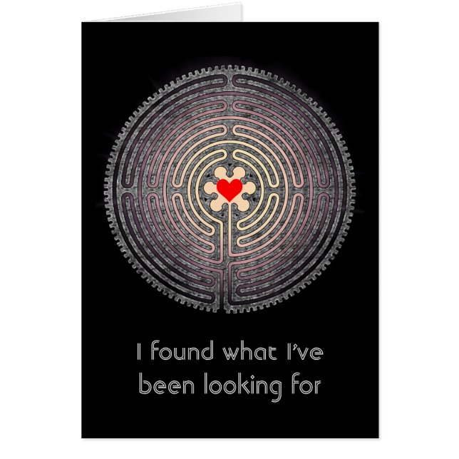 Jag hittade vad jag har tittar för hälsningskort (Framsidan)