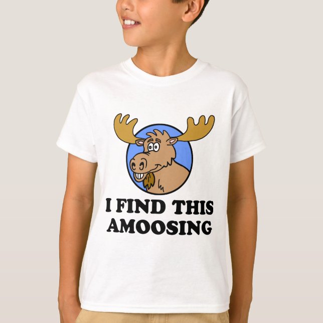 Jag hittar den här jävla moose Pun Tee Shirt (Framsida)