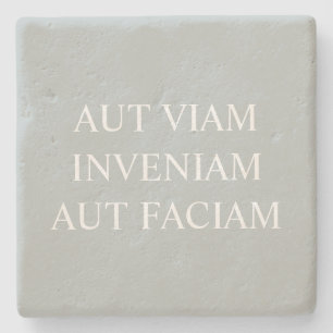 Jag hittar ett sätt eller... Latinsk Grått Stenunderlägg