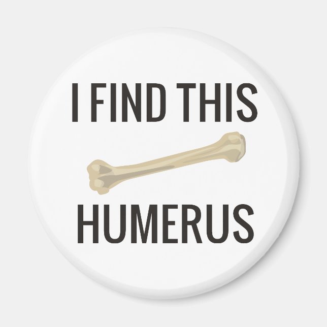 Jag hittar Humerus Magnet (Framsidan)