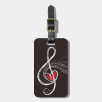JAG HJÄLPER MUSIC Treble Clef Black-Personligen