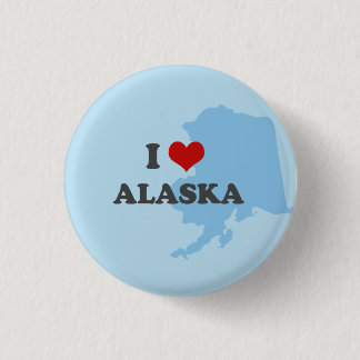 Jag hjärta alaska knäppas knapp