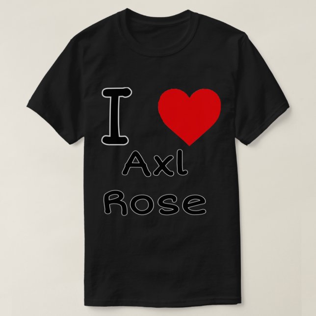 Jag hjärta Axl Ro Classic T-Shirt (Design framsida)
