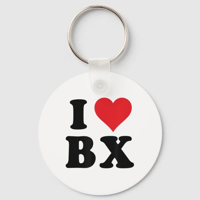 Jag hjärta Bx Initialer I Kärlek B.x. First and La Nyckelring (Framsida)
