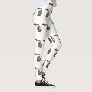 Jag hjärta det Underbara Sjöar - Petoskeysten Leggings