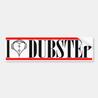Jag hjärta DubStep kopierar Bildekal
