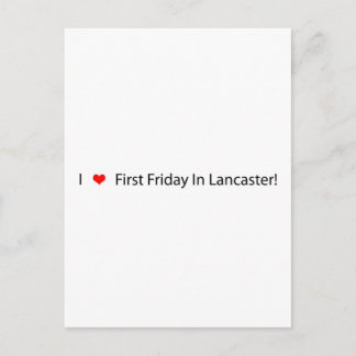Jag hjärta först Fredag i Lancaster Vykort