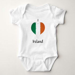 Jag hjärta Irland Irish Tricolor Flagga T Shirt
