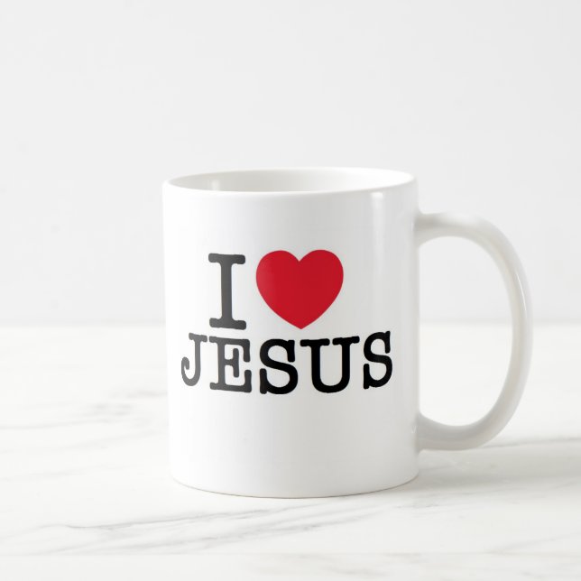 Jag hjärta Jesus Kaffemugg (Höger)