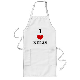Jag hjärta Julafton - julpron Långt Förkläde