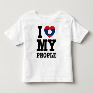 Jag hjärta (Kärlek) Mina lao-folk T Shirt
