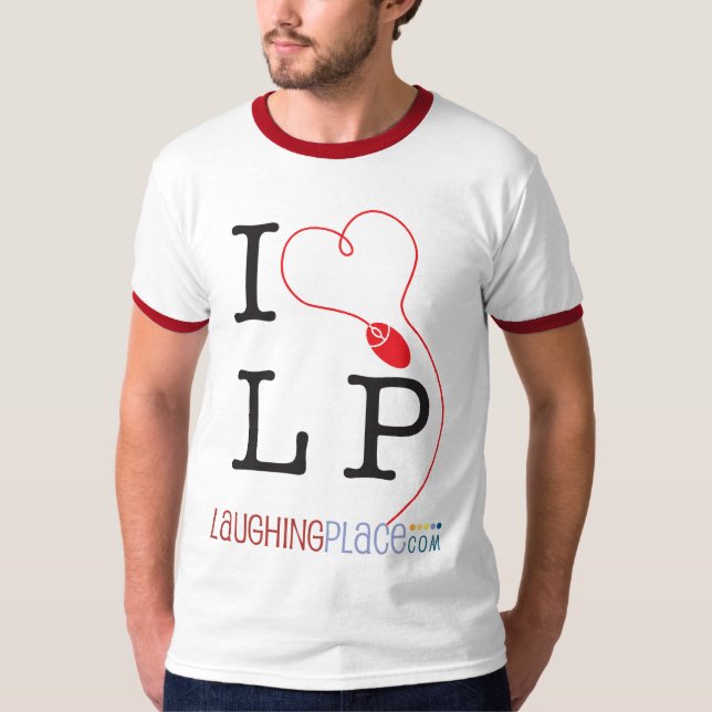 Jag (hjärta) LP beklär design Tee (Framsida)