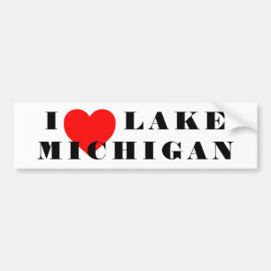 Jag hjärta Michigan Bildekal