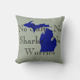 Jag hjärta Michigan Kudde