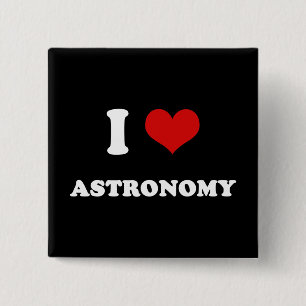 Jag hjärta mig älskar astronomi knapp