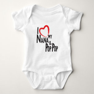 JAG HJÄRTA min Nana och pop poppar, älskar min T-shirt