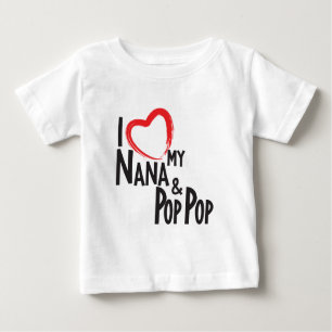 JAG HJÄRTA min Nana och pop poppar, älskar min T Shirt