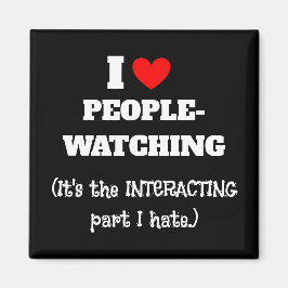 Jag (hjärta) Personer som tittar på, interagerar m Magnet