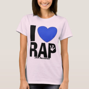 Jag hjärta rappar - blått t-shirt