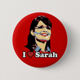 Jag hjärta Sarah Palin knäppas färg Knapp