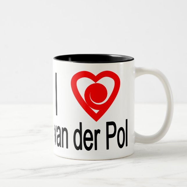 Jag hjärta van der Pol Två-Tonad Mugg (Höger)