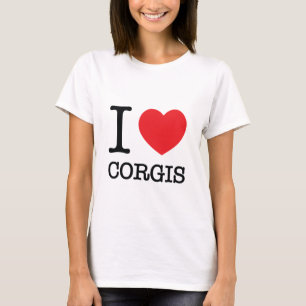 Jag hjärtaCorgisdamer behandla som ett barn - T Shirt