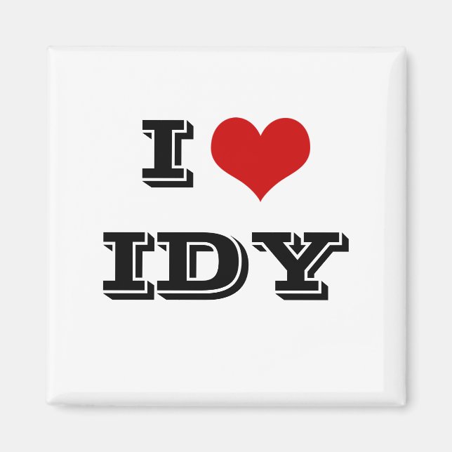 JAG Hjärtar IDY Magnet (Framsidan)