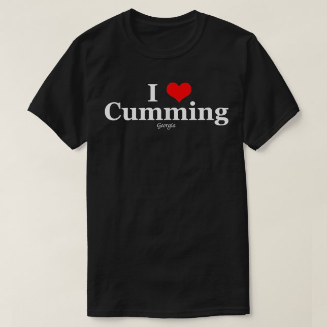 Jag Hjärtat Cumming, Georgia Tanktop T Shirt (Design framsida)