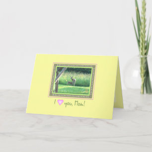 "Jag (hjärtat) dig, Mamma!" Alla hjärtans dag Kort