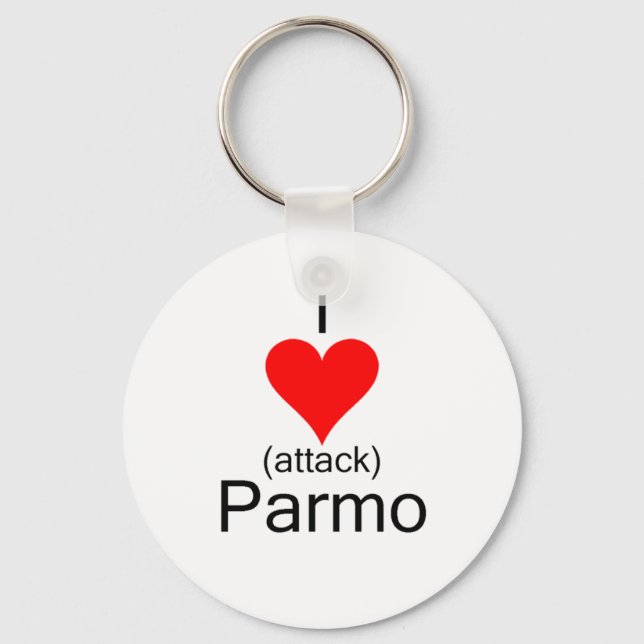 Jag hjärtattack Parmo Nyckelring (Framsida)