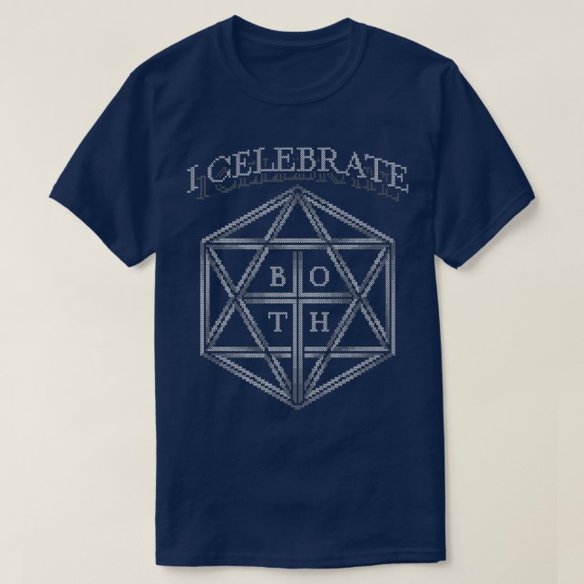 Jag högtidlighåller både Hanukkah-judejukan, god j T Shirt (Design framsida)