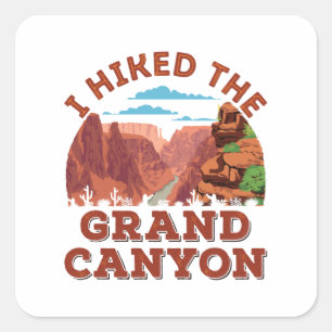 Jag högtidlighöll Grand Canyon Fyrkantigt Klistermärke