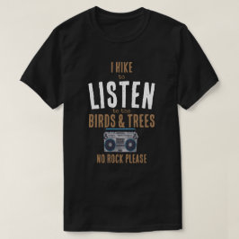 Jag höjer och lyssnar på fåglarna och bina i sten t shirt